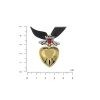 Колье Скифская Этника Дукач Ягнус light siam gold 925 23-11505sg08-5061p