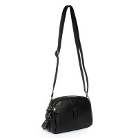 Женский молодежный кожаный клатч ALEX RAI 99101 black