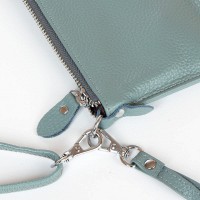 Молодежный клатч из кожи ALEX RAI 8801-3 blue
