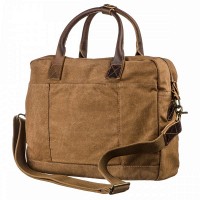 Мужская коричневая текстильная сумка для ноутбука Vintage 20118