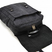 Мужской рюкзак из кожи и канваса TARWA RAG-3420-3md