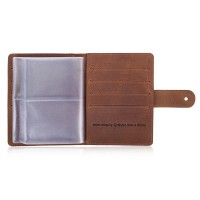 Кожаный картхолдер Hi Art «7 wonders of the world» CH-06 Shabby Cumaru