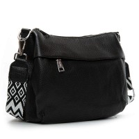 Женская кожаная сумка через плечо ALEX RAI 6001 black