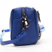 Женский молодежный кожаный клатч ALEX RAI 60072 royal blue
