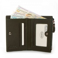 Женский кожаный кошелек Classik  DR. BOND WN-23-8 green
