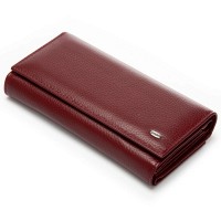 Женский кожаный кошелек Bright DR. BOND W46-2 wine red