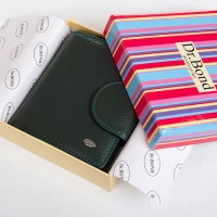 Женский кожаный кошелек Rainbow DR. BOND WRS-415-1 green