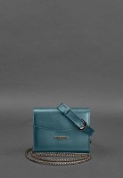 Набор женских кожаных сумок BlankNote  Mini поясная/ кроссбоди зеленые - BN-BAG-38-MALACHITE