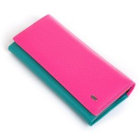 Женский кожаный кошелек Rainbow DR. BOND WRS-501-2 plum-red