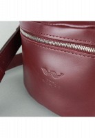 Кожаная поясная сумка бордовая TW-BELTBAG-MARS-KSR