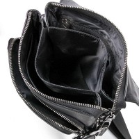 Мужская кожаная сумка через плечо BRETTON 5387-3 black