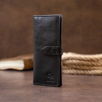 Женский кожаный кошелек GRANDE PELLE 11324 Черный