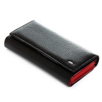 Женский кожаный кошелек BR DR. BOND W46-4 black-red