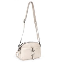 Женский молодежный кожаный клатч ALEX RAI 99102 white