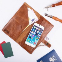 Тревел-кейс из кожи Hi Art TC-01 Crystal Ginger 7 wonders of the world