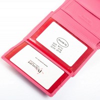 Женский кожаный кошелек Bright DR. BOND WS-36 plum-red