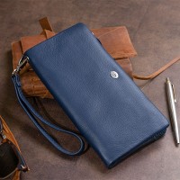 Женский кожаный кошелек ST Leather 19309 Темно-синий