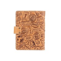 Кожаный картхолдер Hi Art «Let's Go Travel» CH-06 Shabby Honey