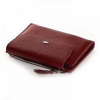 Женский кожаный кошелек Classik  DR. BOND WN-23-12 wine-red