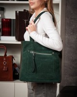 Женская замшевая сумка ALEX RAI 8773-220 green