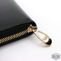 Стильный женский черный кошелек на молнии