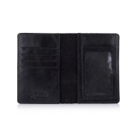 Обложка-органайзер для документов из кожи HiArt PC-03 Mehendi Art черная