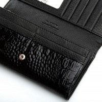 Женский лаковый кожаный кошелек PE DR. BOND PEW501 black