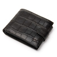 Мужской кожаный кошелек BE BRETTON 208-Y3204 black croco