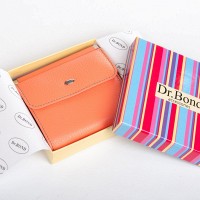Женский кожаный кошелек Rainbow DR. BOND WRS-33-1 pink