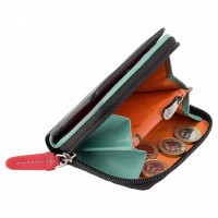 Кожаный кошелёк Visconti RB53 (Black/Rhumba)