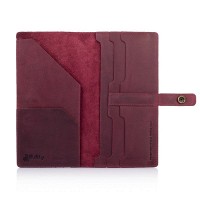 Тревел-кейс из кожи Hi Art TC-01 Shabby Plum Mehendi Art