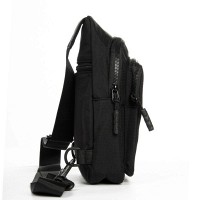 Мужская тканевая сумка-слинг Lanpad 86803 black мал