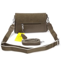 Женская замшевая сумка ALEX RAI 93055 khaki