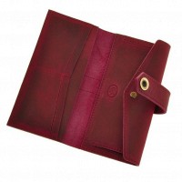 Женское кожаное портмоне ручной работы BlankNote 3.0 виноград
