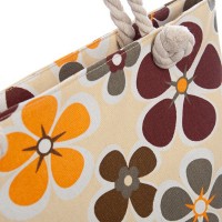 Пляжная сумка PODIUM 5028-15 beige цветы