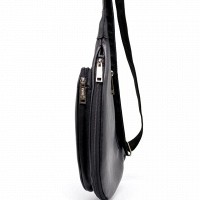 Кожаная мужская черная сумка-рюкзак Tarwa ga-3026-3md