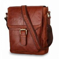 Мужская кожаная сумка Ashwood  G32 Honey (Медовый)