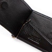 Мужской кожаный зажим для купюр BE BRETTON 168-L25A black