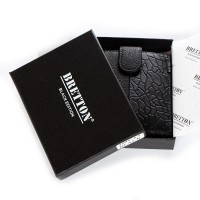 Мужской кожаный кошелек BE BRETTON 208V-L1 black