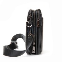 Мужская кожаная сумка через плечо BRETTON 407-5M black
