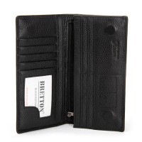 Мужской кожаный кошелек BE BRETTON 162-47 black