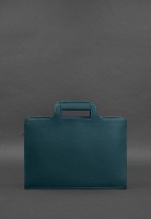 Женская кожаная сумка для ноутбука и документов BlankNote зеленая BN-BAG-36-MALACHITE