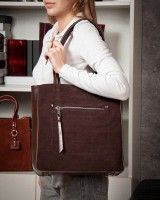 Женская замшевая сумка ALEX RAI 8773-220 brown