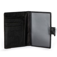 Мужской кожаный кошелек с обложкой на спаспорт BE BRETTON 42-NDL10 black