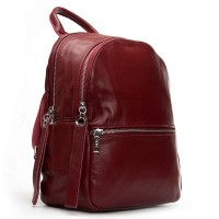 Женский кожаный рюкзак ALEX RAI 95517-9 bordo