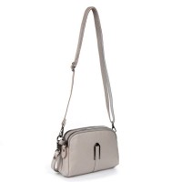 Женский молодежный кожаный клатч ALEX RAI 99101 beige