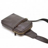 Мужская кожаная сумка-слинг TARWA GC-0205-3md