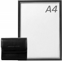 Женский кожаный кошелек SMITH CANOVA FUL-28611-black