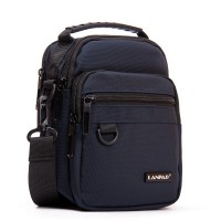 Мужская небольшая сумка через плечо и пояс Lanpad 82078 blue