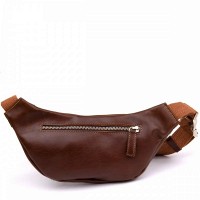 Кожаная сумка на пояс GRANDE PELLE 11315 Рыжая